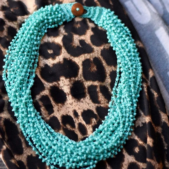 The House of Gentry Jewelry - 🚨LAST ONE! • Turquoise Beaded Bib Necklace